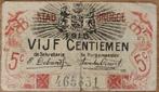 Argent d'urgence 5c Bruges 1915, Timbres & Monnaies, Billets de banque | Belgique, Enlèvement, Billets en vrac