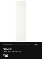 2 Ikea deuren Forsand wit, nieuw in verpakking., Ophalen