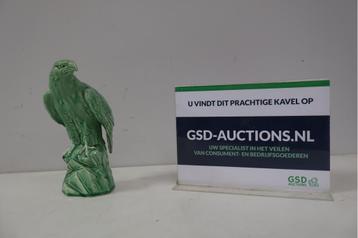 Vintage Groen Geglazuurd Adelaarbeeldje beschikbaar voor biedingen