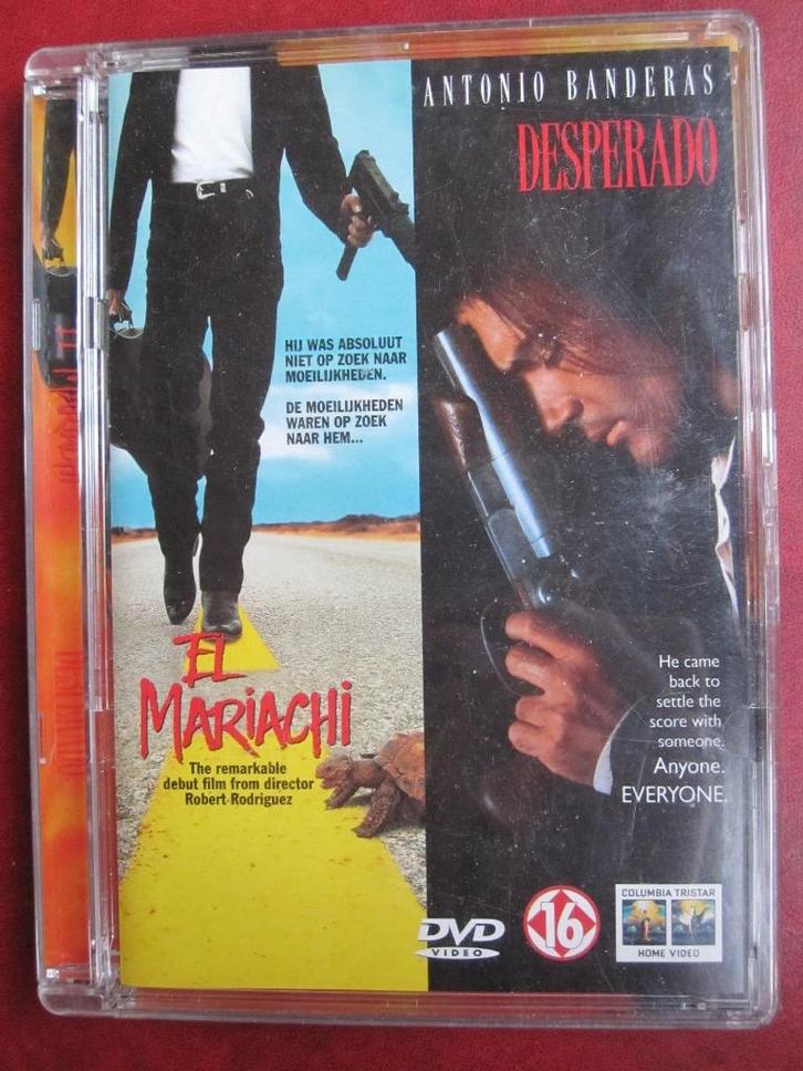 El Mariachi + Desperado (2 films op 1 DVD), Cd's en Dvd's, Dvd's | Actie, Zo goed als nieuw, Actie, Boxset, Vanaf 16 jaar, Ophalen of Verzenden