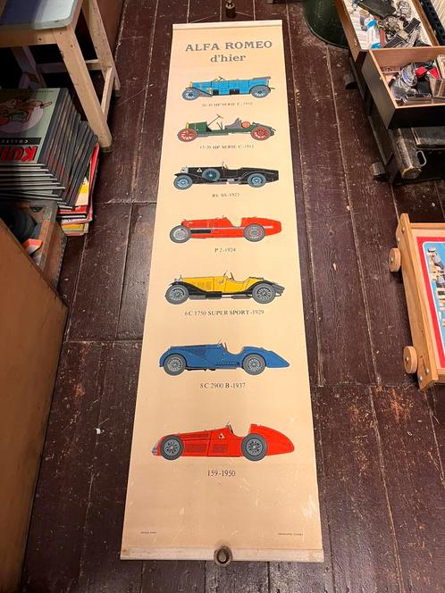 Zeefdruk Alfa Romeo, Antiek en Kunst, Kunst | Litho's en Zeefdrukken, Ophalen of Verzenden