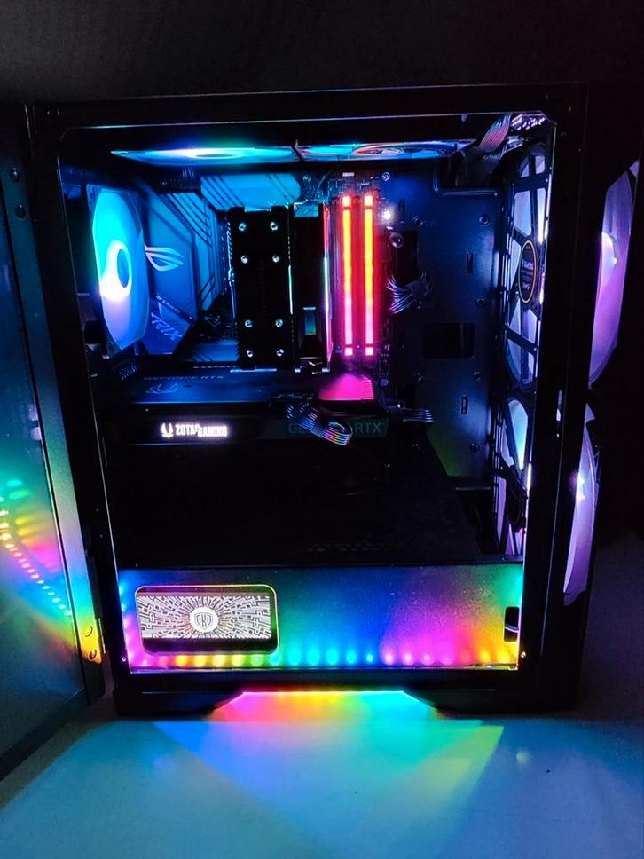 VR-gaming-pc + volledige RGB-accessoires - nieuw, Computers en Software, Desktop Pc's, Nieuw, 2 tot 3 Ghz, SSD, 32 GB, Met videokaart