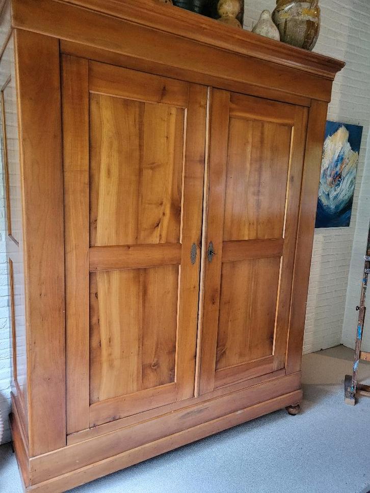 19e eeuwse kersenhouten kledingkast, Antiek en Kunst, Antiek | Meubels | Kasten, Ophalen