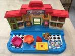 Vintage Fisher Price Speel & Leer winkeltje Little People, Speelset, Met geluid, Gebruikt, Ophalen of Verzenden