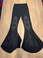 Broek gothic stretch zwart met borduursel, Ophalen, Zwart, Nieuw, Maat 36 (S)