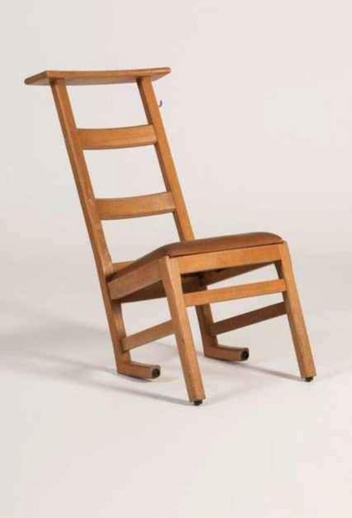 Ancienne chaise d'église, Maison & Meubles, Chaises, Comme neuf, Une, Bois, Brun, Enlèvement