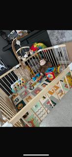 Houten grondbox + speelmat, Kinderen en Baby's, Babyparken, Ophalen, Zo goed als nieuw