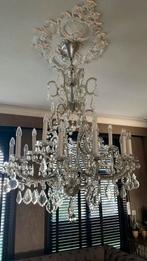 Antieke kristallen kroonluchter, Huis en Inrichting, Lampen | Kroonluchters, Ophalen, Gebruikt, Marie Therese