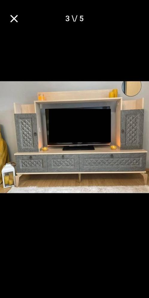 LUXE TV-MEUBEL UNIEK IN BELGIË, Huis en Inrichting, Kasten |Televisiemeubels, Nieuw, Ophalen of Verzenden