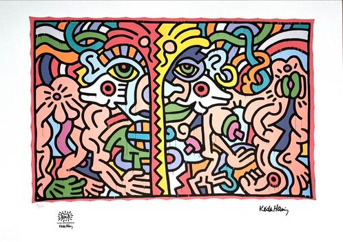 Prachtige Lithografie + certificaat • Keith Haring # /150, Antiek en Kunst, Kunst | Litho's en Zeefdrukken, Ophalen of Verzenden