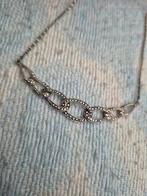 Vintage zilveren Markaziete ketting A835 gestempeld, Ophalen of Verzenden, Zo goed als nieuw