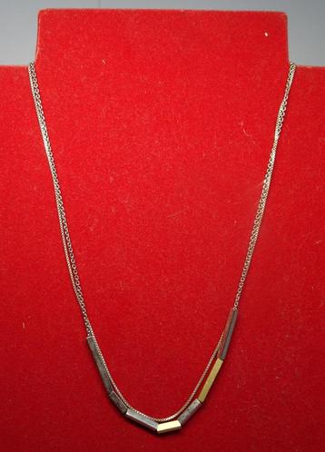 COLLIER : Métal - argent - or jaune beschikbaar voor biedingen