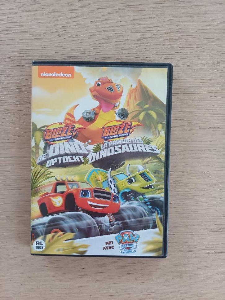 Blaze En De Monsterwielen - "De Dinooptocht" DVD, Cd's en Dvd's, Dvd's | Kinderen en Jeugd, Zo goed als nieuw, Tv fictie, Poppen
