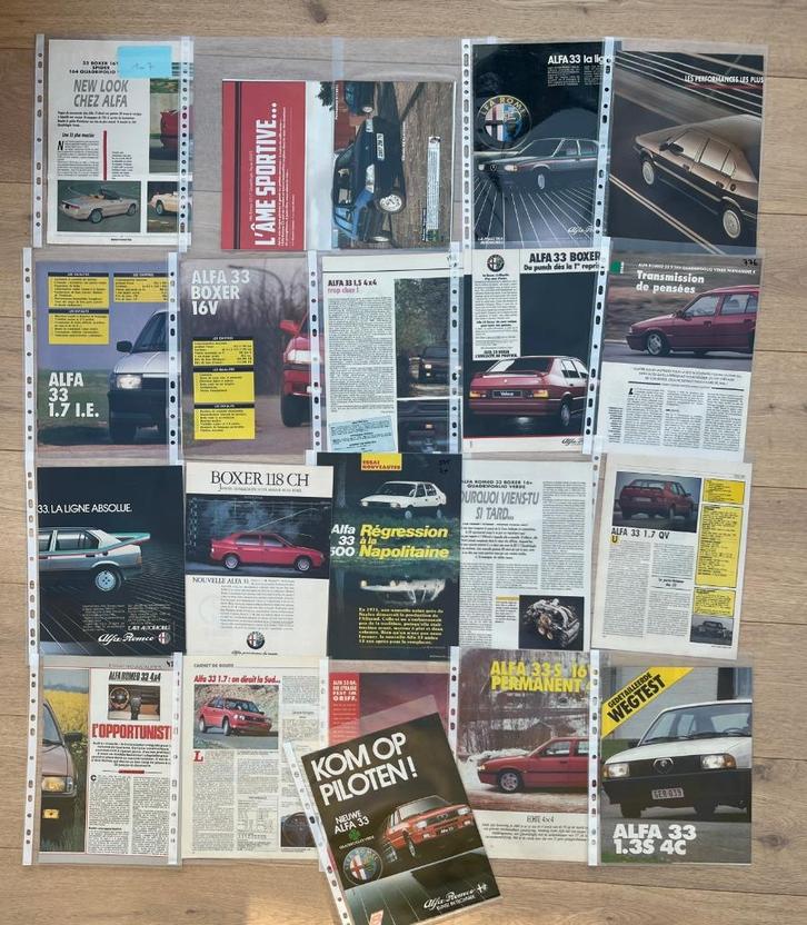 ALFA 33 16V - ARTIKELS, Boeken, Auto's | Folders en Tijdschriften, Ophalen of Verzenden