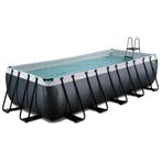 EXIT Black Leather zwembad incl zandfilterpomp en warmtepomp, Tuin en Terras, Zo goed als nieuw, 400 cm of meer, Rechthoekig, Ophalen