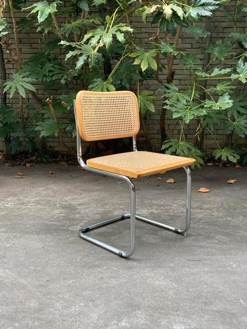 Vintage bauhaus Cesca B32 chroom rotan stoel Marcel Breuer beschikbaar voor biedingen