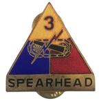 Armée américaine - 3e division blindée « Spearhead » - éping, Envoi, Armée de terre, Emblème ou Badge