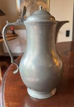 Antieke tinnen kruik met deksel, Antiek en Kunst, Ophalen