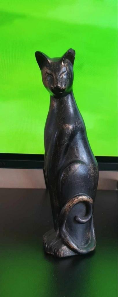 Geerfd. Mooi zware grote Kat., Antiek en Kunst, Curiosa en Brocante, Verzenden