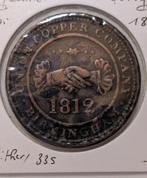 Munt Verenigd Koninkrijk Penny 1812 - Union Copper Co., Ophalen of Verzenden, Overige landen, Losse munt