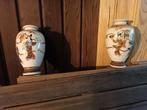 2 Deux vases appariés SATSUMA, Antiek en Kunst, Ophalen of Verzenden