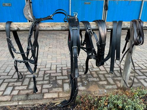 Lederen mentuig 'Tjeu van de Meulengraaf' maat Cob. ZGAN!, Dieren en Toebehoren, Paarden en Pony's | Hoofdstellen en Tuigage, Zo goed als nieuw