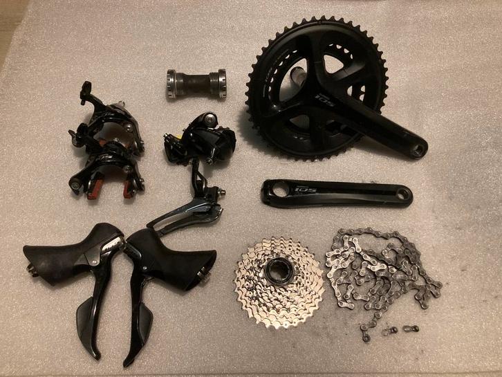 Koersfiets shimano 105 11speed groepset, Fietsen en Brommers, Fietsonderdelen, Zo goed als nieuw, Racefiets, Stuur, Ophalen of Verzenden