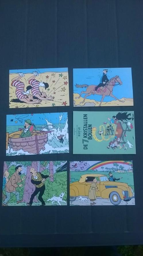 Kuifje: 6 postkaarten, Boeken, Stripverhalen, Gelezen, Meerdere stripboeken, Verzenden