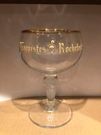 lettrage jaune trappistes rochefort, Collections, Marques de bière, Autres marques, Utilisé, Enlèvement ou Envoi, Verre ou Verres