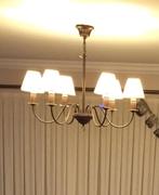 Lustre 6 lampes, Maison & Meubles, Enlèvement, Comme neuf, Métal