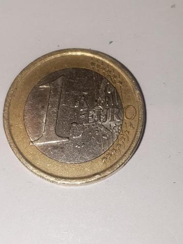 piece de 1 euro tres rare 2002 italie