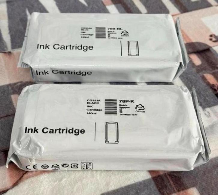 HP Ink Cartridge CG331A 78P-K black 789-BL Blue CG334A set, Computers en Software, Printerbenodigdheden, Nieuw, Cartridge, Ophalen of Verzenden