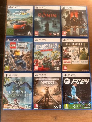Lot de jeux PS5 + un jeu PS4 beschikbaar voor biedingen