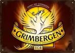 Reclamebord vintage Grimbergen - mancave poolhouse nieuw, Verzamelen, Ophalen of Verzenden, Nieuw, Reclamebord