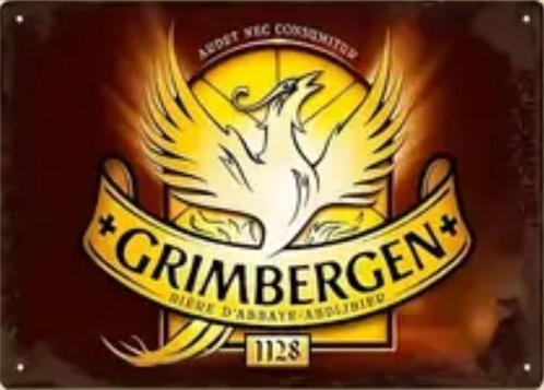 Reclamebord vintage Grimbergen - mancave poolhouse nieuw, Verzamelen, Merken en Reclamevoorwerpen, Nieuw, Reclamebord, Ophalen of Verzenden