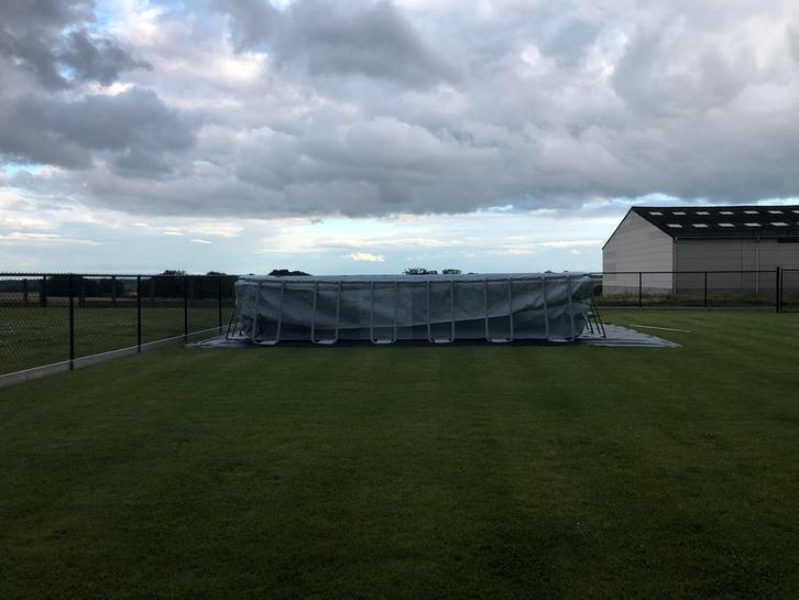 Bestway Power Steel zwembad 732 x 366 x 132 met Zandfilter, Tuin en Terras, Zwembaden, Zo goed als nieuw, Ophalen