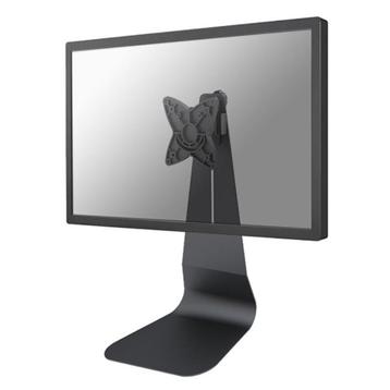 Zwart, metalen, stijlvolle monitor voet met VESA bevestiging