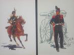 Artillerie belge pochette de 6 illustrations J. Demart 1950, Verzenden, Landmacht, Overige typen