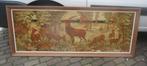 Magnifique tableau ancien tissé 'Cerf dans la forêt' - 175x7, Antiquités & Art, Art | Autres Art, Enlèvement