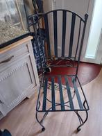 4 chaises de salle a manger en fer forge, Comme neuf