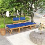 Banc de jardin avec coussins 2 en 1 190 cm, Jardin & Terrasse, Accessoires mobilier de jardin, Enlèvement ou Envoi, Neuf