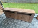 Massieve houten dressoir ( 225 cm x 45 cm x 86 cm ), Huis en Inrichting, Ophalen, Landelijk modern industrieel, Eikenhout, Zo goed als nieuw