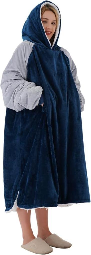 Oversized Deken Hoodie met Sherpa Voering | Nieuw, Huis en Inrichting, Woonaccessoires | Plaids en Woondekens, Nieuw, Verzenden