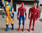 Spiderman wolverine iron man, Kinderen en Baby's, Speelgoed | Actiefiguren, Ophalen of Verzenden, Zo goed als nieuw