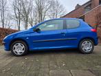Prachtige peugeot 206 1.4 automaat 90.000km: GEKEURD VERKOOP, Auto's, Stof, Beige, Blauw, Particulier