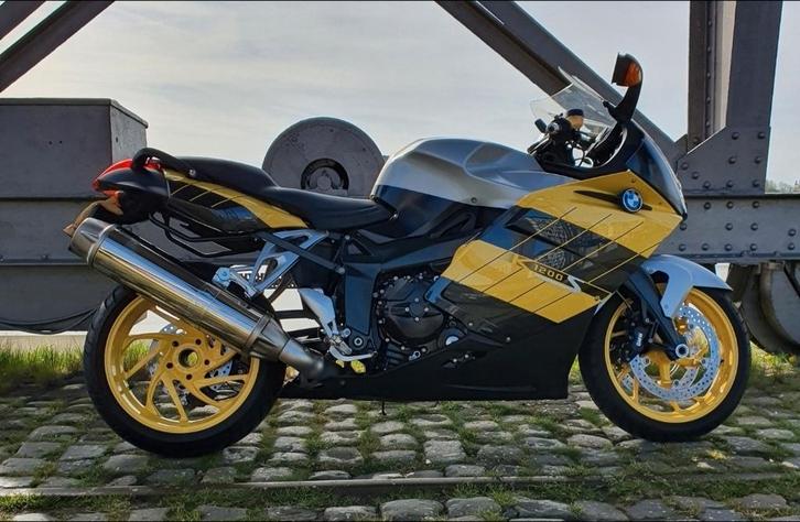 BMW K1200S ZWART/GEEL 2005 51000 KM NIEUWE STAAT, Motoren, Motoren | BMW, Particulier, Sport, meer dan 35 kW, 4 cilinders, Minimaal motorrijbewijs A2