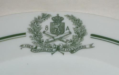 REGIMENTSBORD - REGIMENT 8A - EERSTE WERELDOORLOG CA 1925/30, Antiek en Kunst, Antiek | Porselein, Ophalen of Verzenden