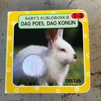 Baby's kubusboekje, Dag poes dag konijn, 1-3, Kartonnen boek, Boeken, Ophalen of Verzenden, Gelezen, Uitklap-, Voel- of Ontdekboek