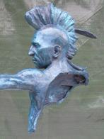 statue d un indien avec son arc a flèches en bronze signé, Bronze, Enlèvement ou Envoi