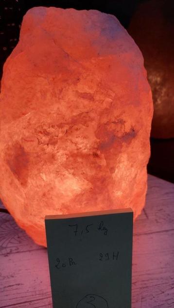 Lampe en pierre de sel de 8 kg à vendre, Collections, Enlèvement, Minéral